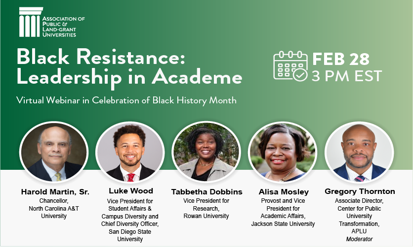 Black Resistance: Leadership in Academe