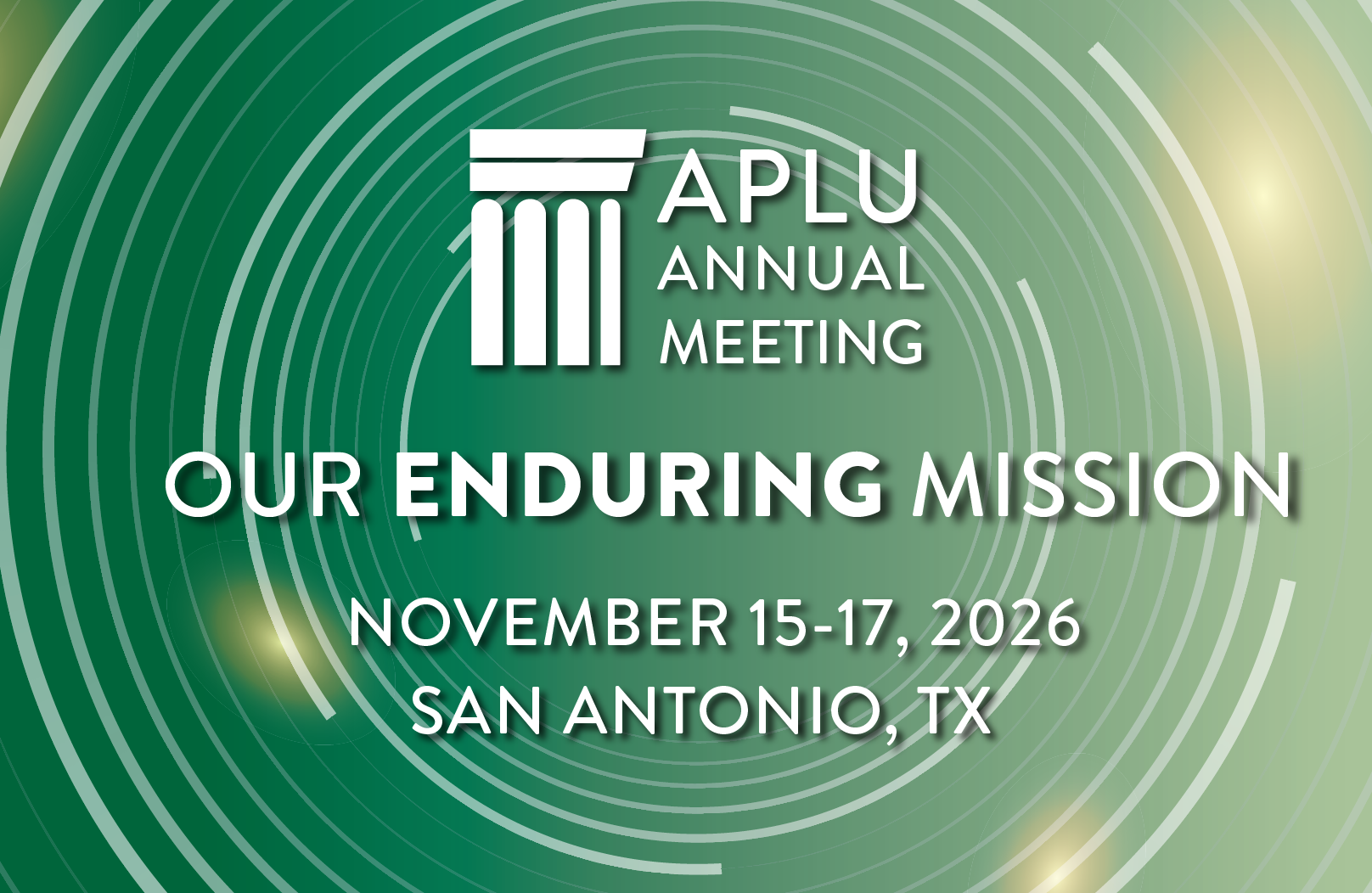 Save the Date: 2026 APLU Annual Meeting, November 15-17