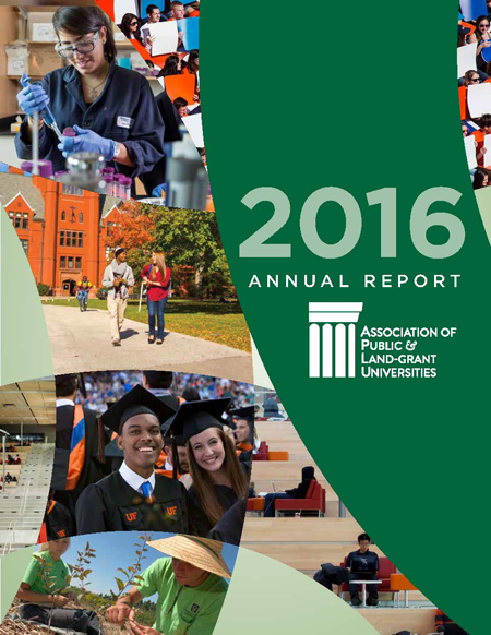 2016 APLU Annual Report Cover