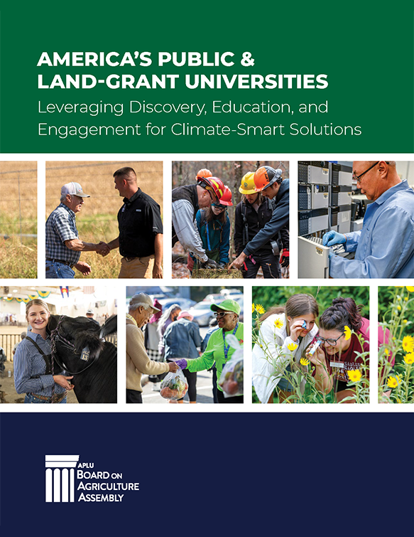 America’s Public and Land-grant Universities: Leveraging Discovery, Education, and Engagement for Climate-Smart Solutions