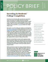 Investing in Students’ College Completion