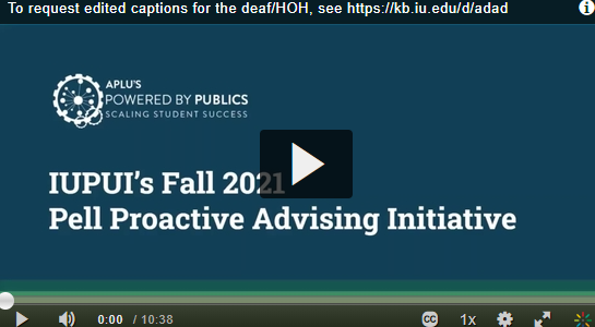 Image of proactive advising video