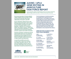 AAVMC/APLU Gene Editing Agriculture Task Force Report