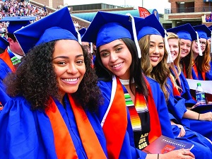Image of students on graduation day